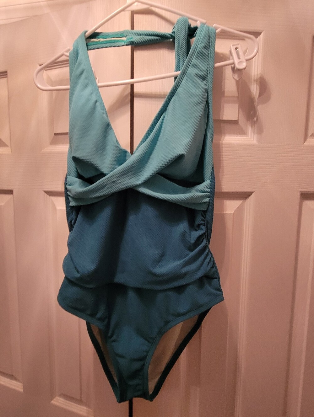 Women' Two-Tone Teal One-Piece Swimsuit